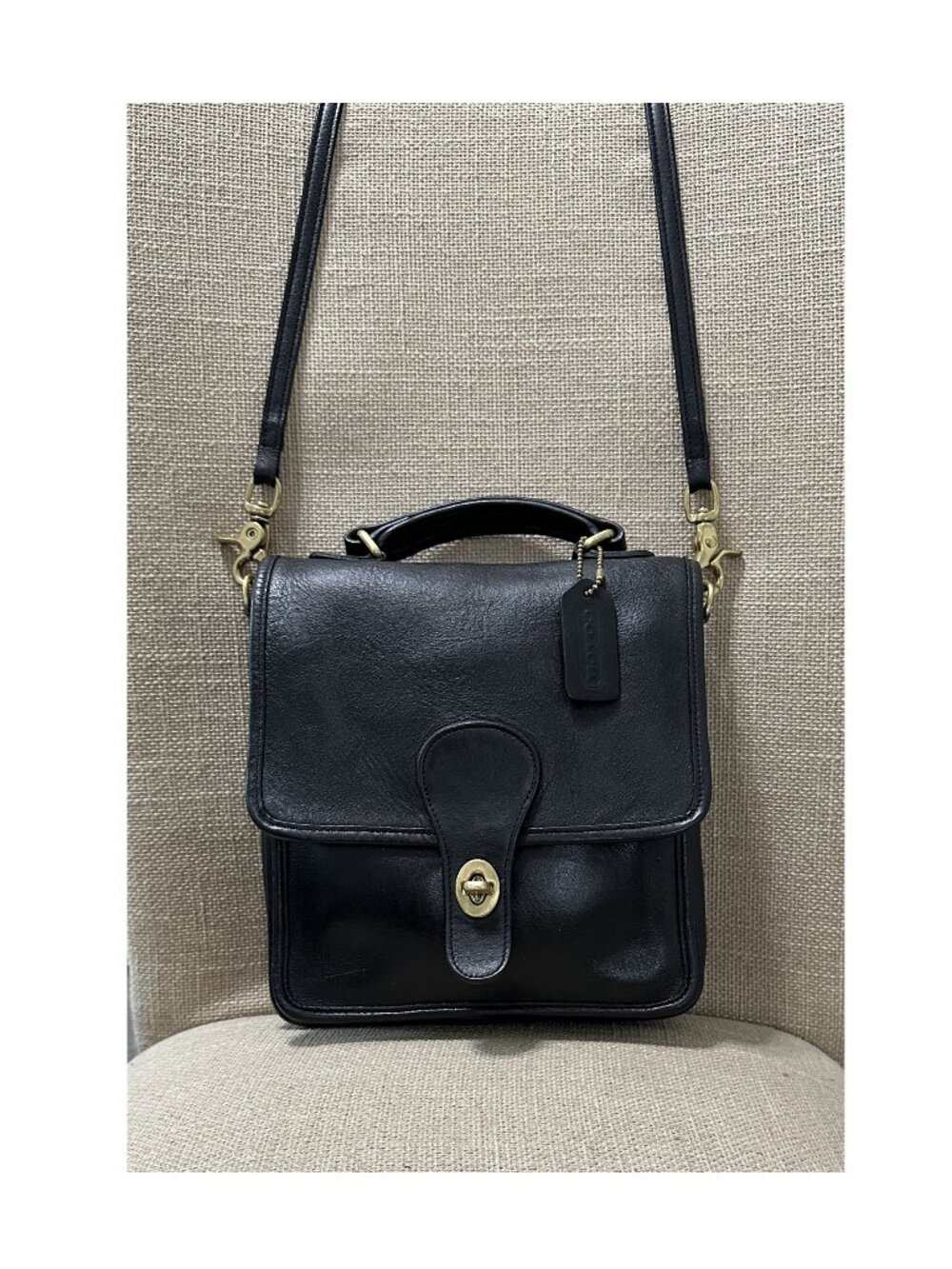 COACH Vintage Station Black Crossbody Handbag 5130